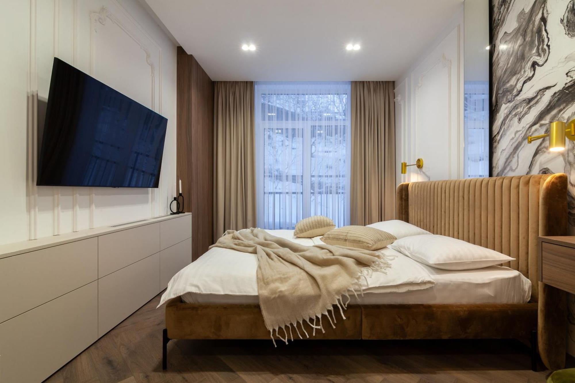 Apartment Shevchenko St.,New Building Lviv Bagian luar foto