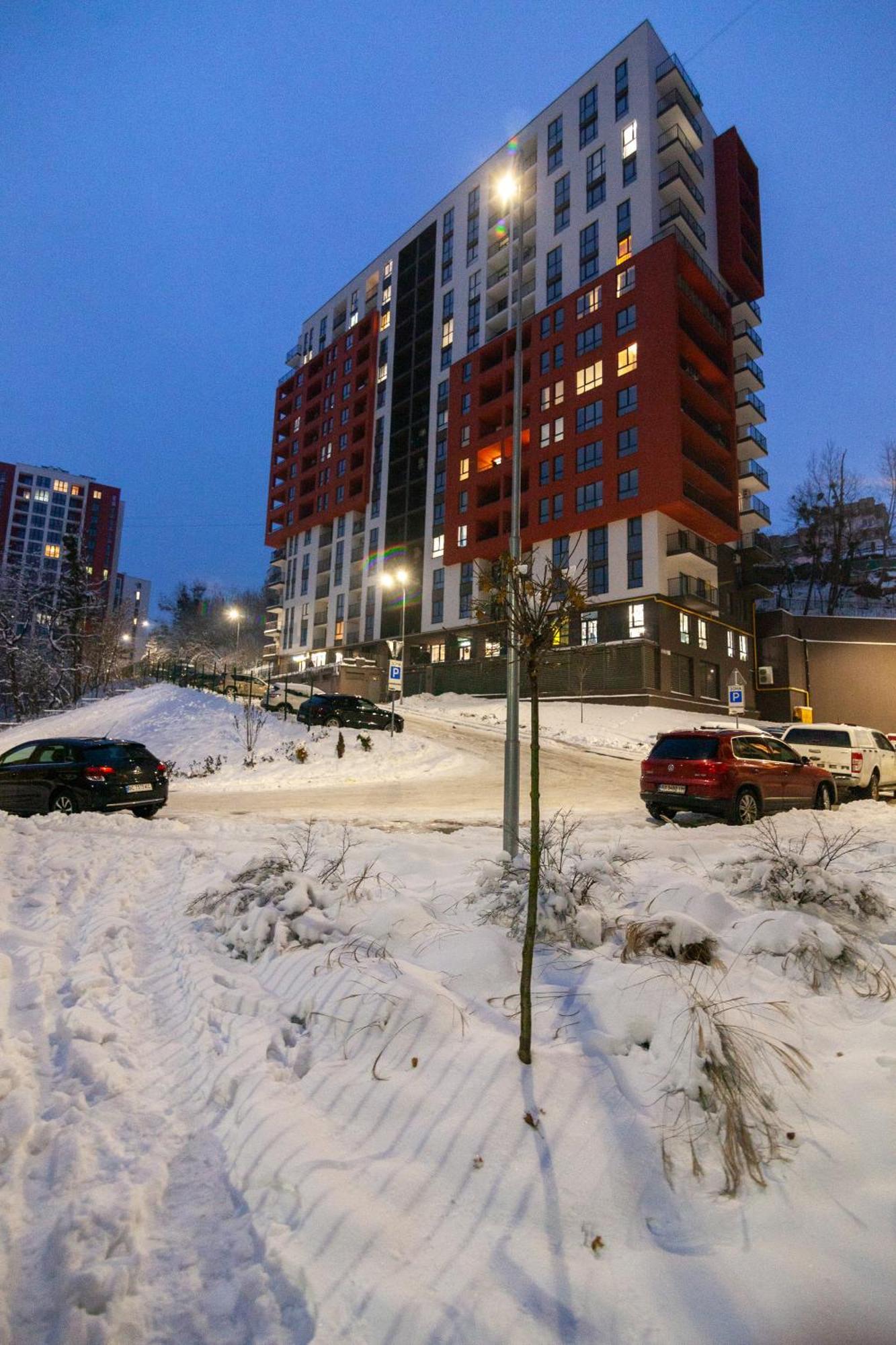 Apartment Shevchenko St.,New Building Lviv Bagian luar foto