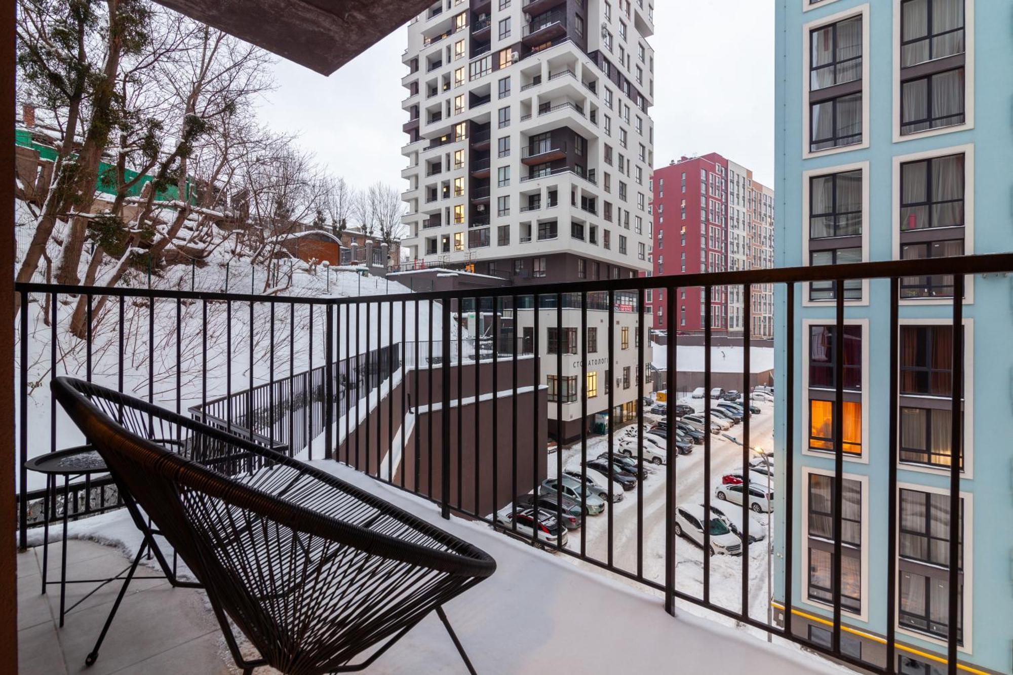 Apartment Shevchenko St.,New Building Lviv Bagian luar foto