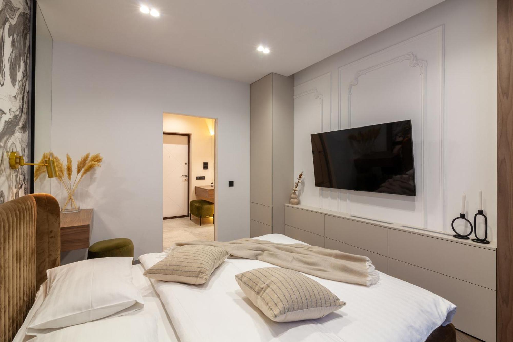 Apartment Shevchenko St.,New Building Lviv Bagian luar foto
